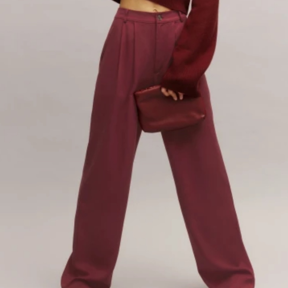 Reformation Mason Pant Chianti - Size 4